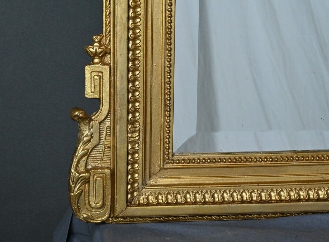 photo vinterior Gilded Wood Mirror Louis XVI Style  Part 2 19th Century