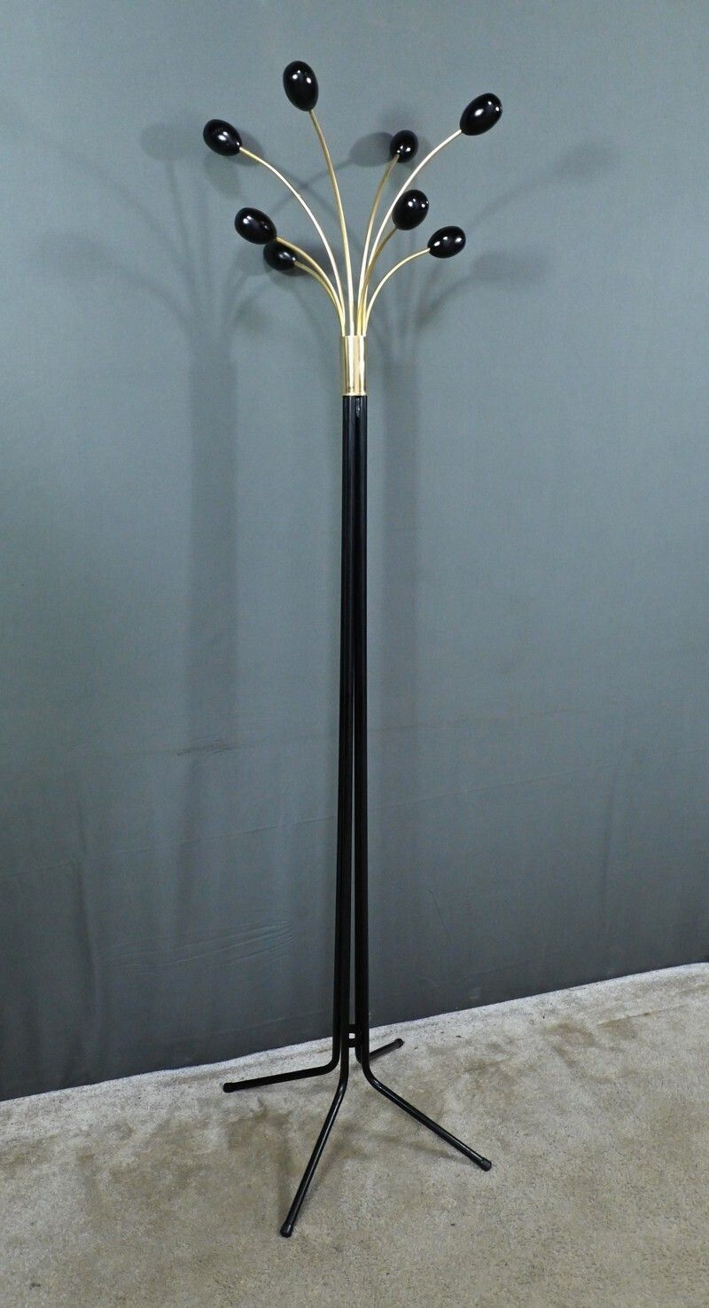 Coat Rack In Lacquered Metal  Italian Design – 1960 photo furniture