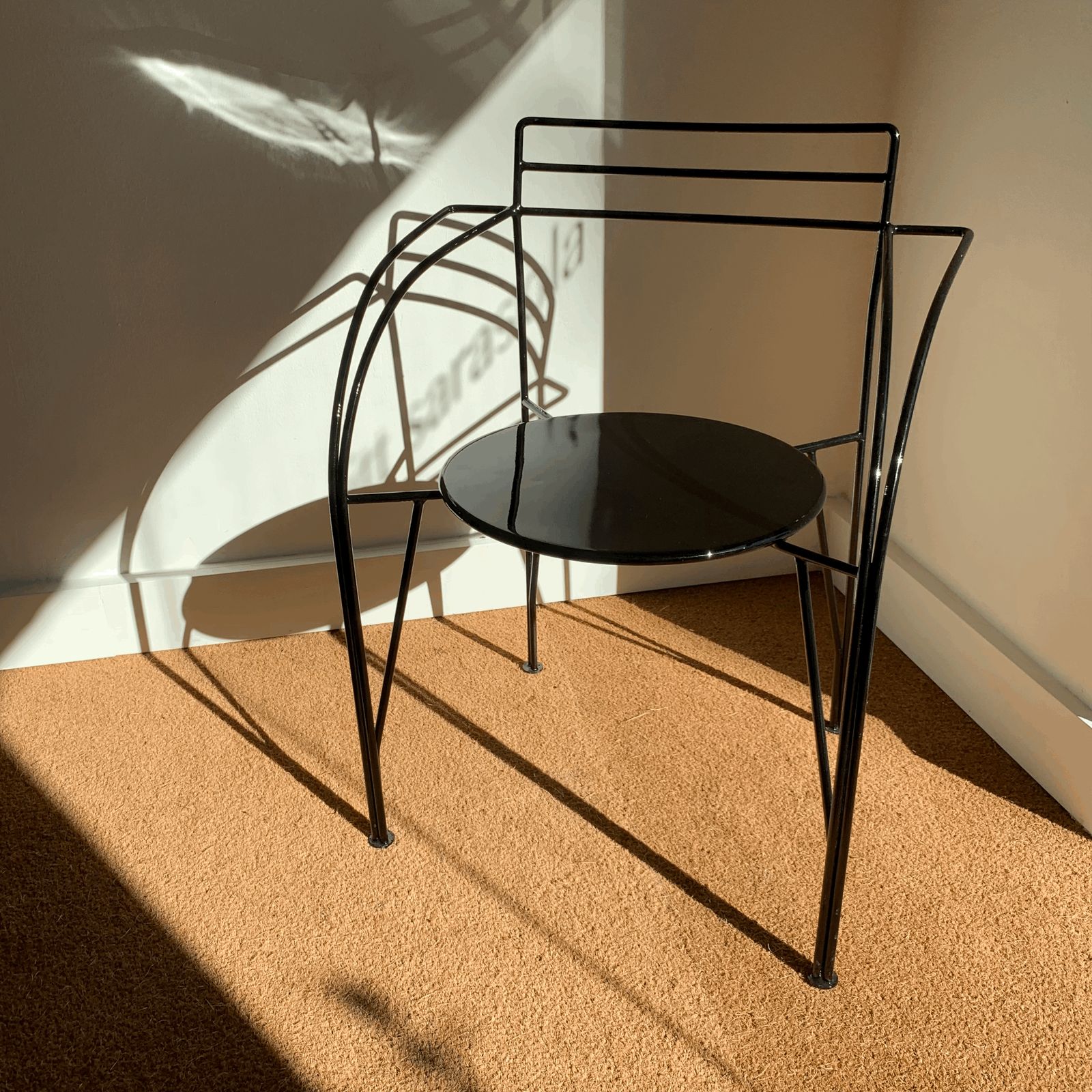 photo furniture Pascal Mourgue Metal Armchairs, France, 1980s