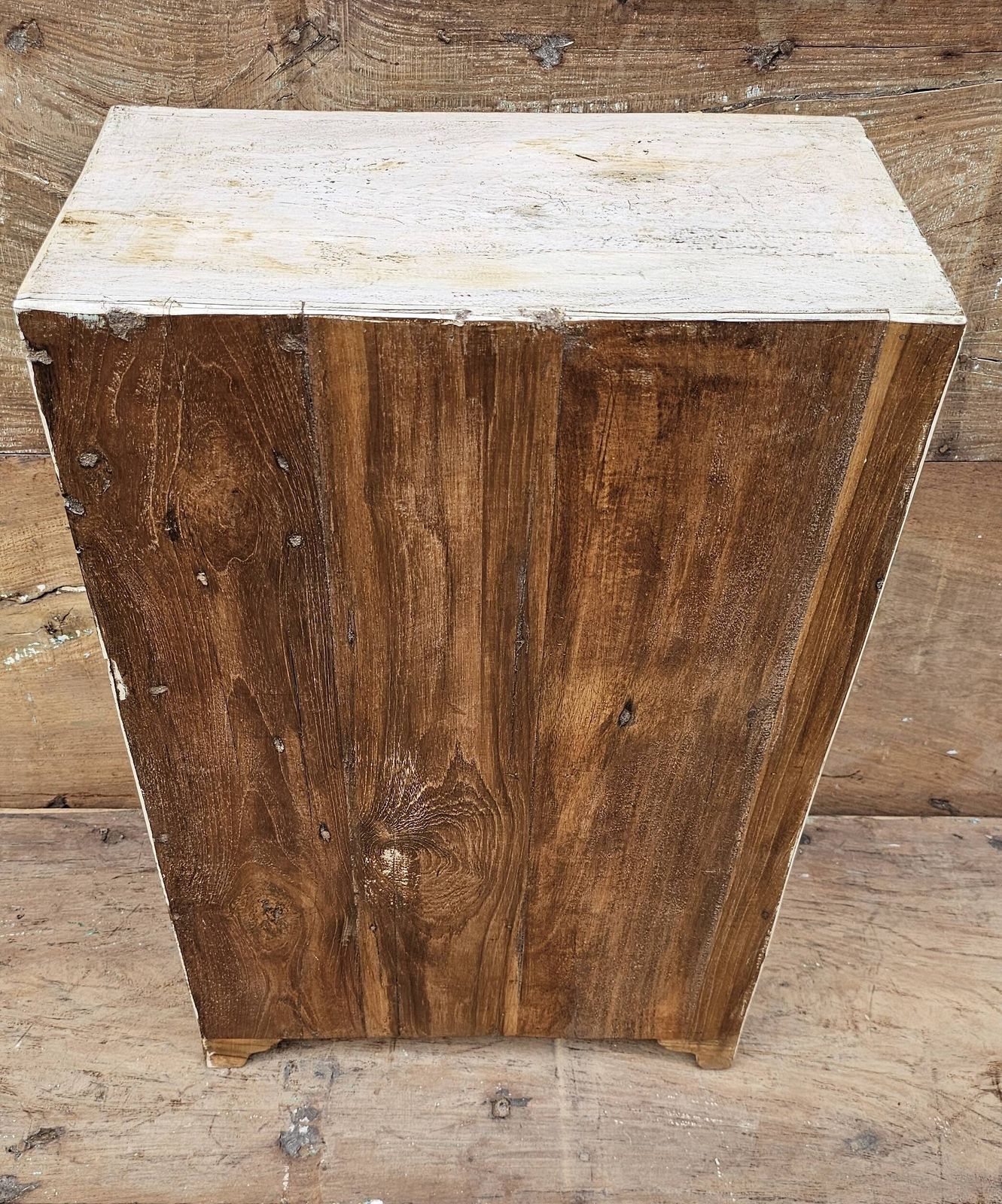 photo for sale Antique Bedside Cabinet   Tribal Cabinet In Burmese Teak