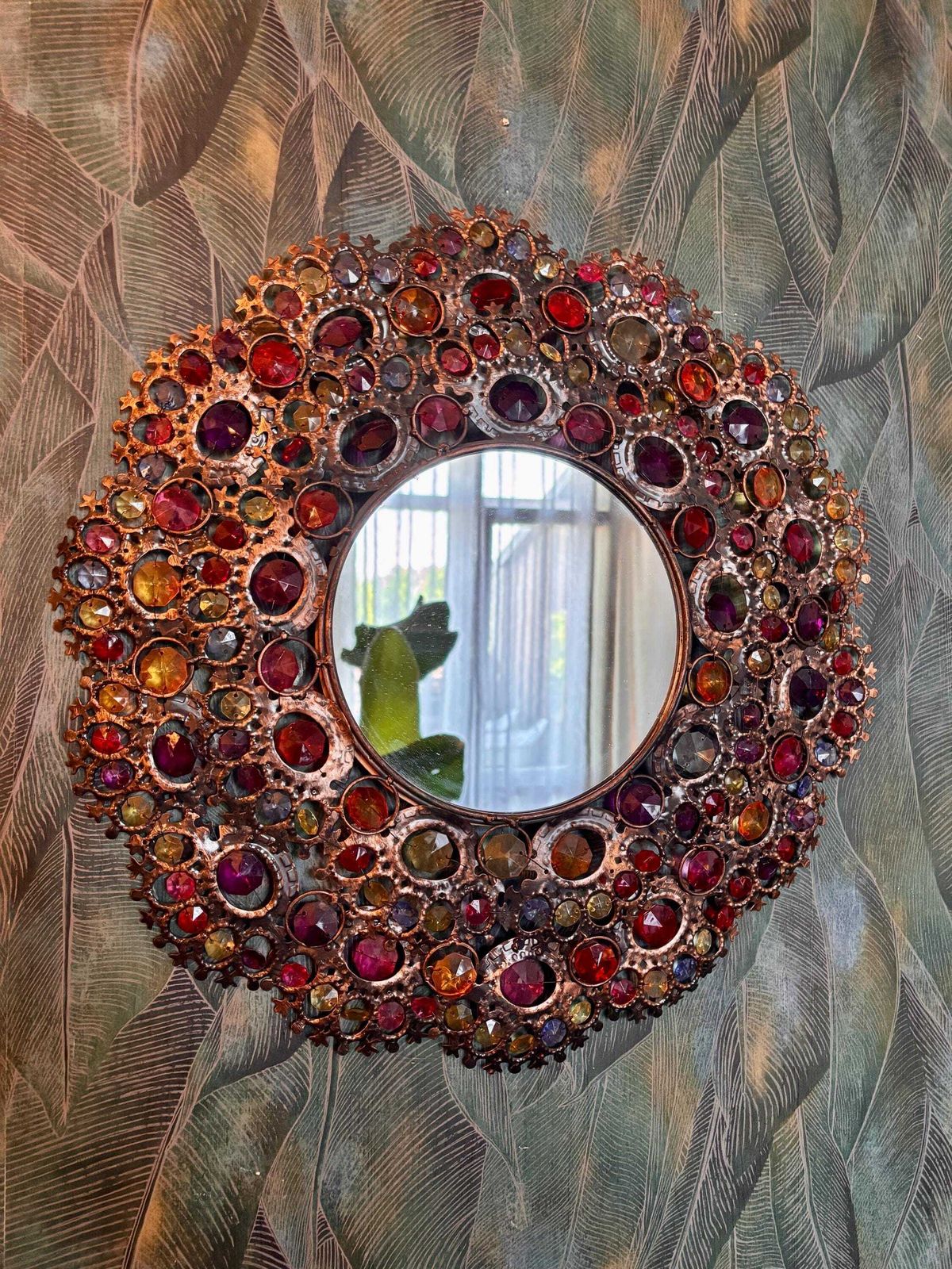 Wall Mirrors   Glass, Copper, Metal   Mirrors Made Of Aged Copper Alloy And Metal