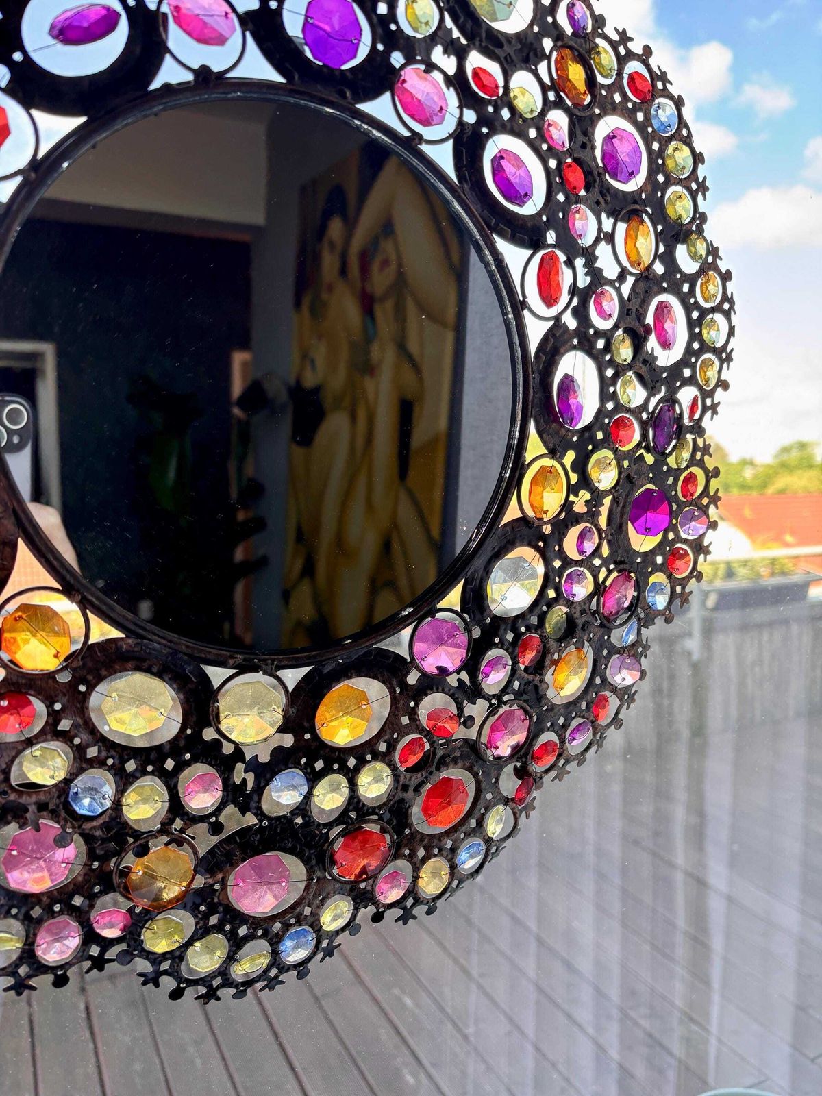 Wall Mirrors   Glass, Copper, Metal   Mirrors Made Of Aged Copper Alloy And Metal photo furniture