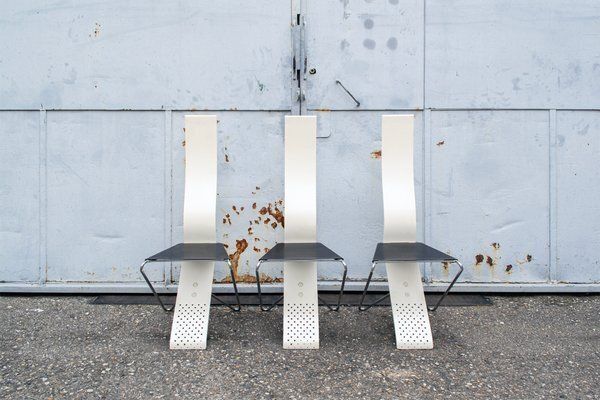 Impronta Stoelen Van Pietro Arosio Voor Sorgente Dei Mobili, Italië, 1986, Set Van 3