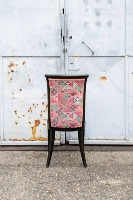 Art Deco Italian Walnut Chairs, 1930s, Set Of 4 photo Furniture