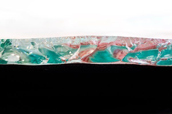 Large Centerpiece In Thick Glass, 1950 photo 1575.0