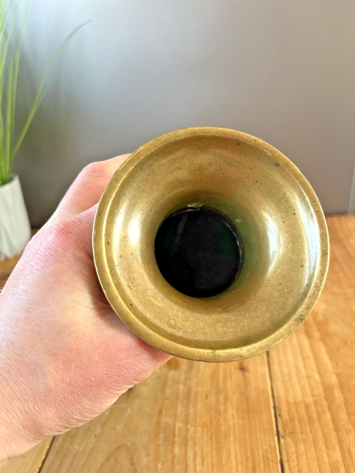 175.0 Antique Japanese Meiji Period Bronze / Brass Vase Bird Floral Aesthetic Movement photo