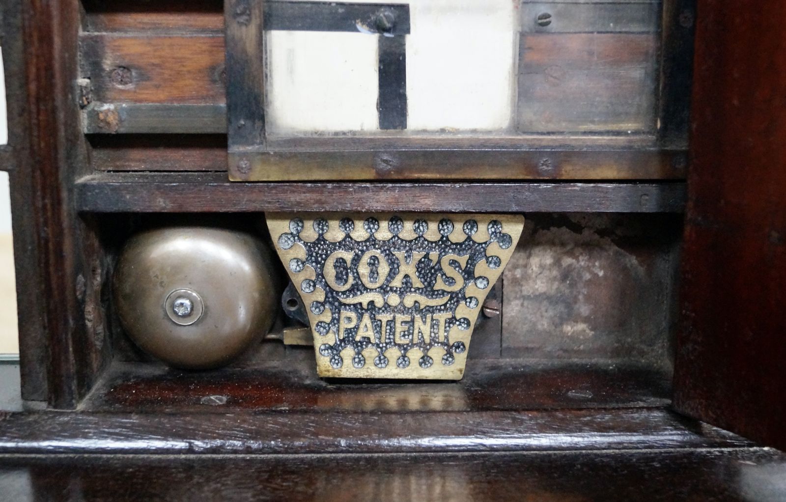 Rare Victorian Mahogany Cox’s Patent Till photo Home Decor