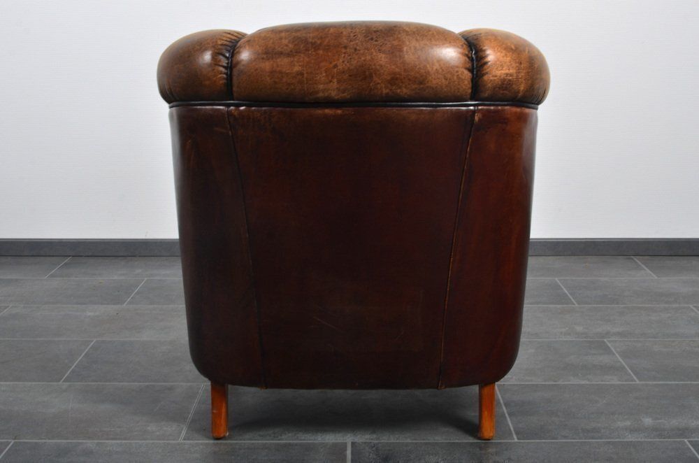 Dutch Sheepskin Lounge Chair, 1980s photo buy
