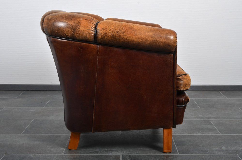 Dutch Sheepskin Lounge Chair, 1980s photo vintage