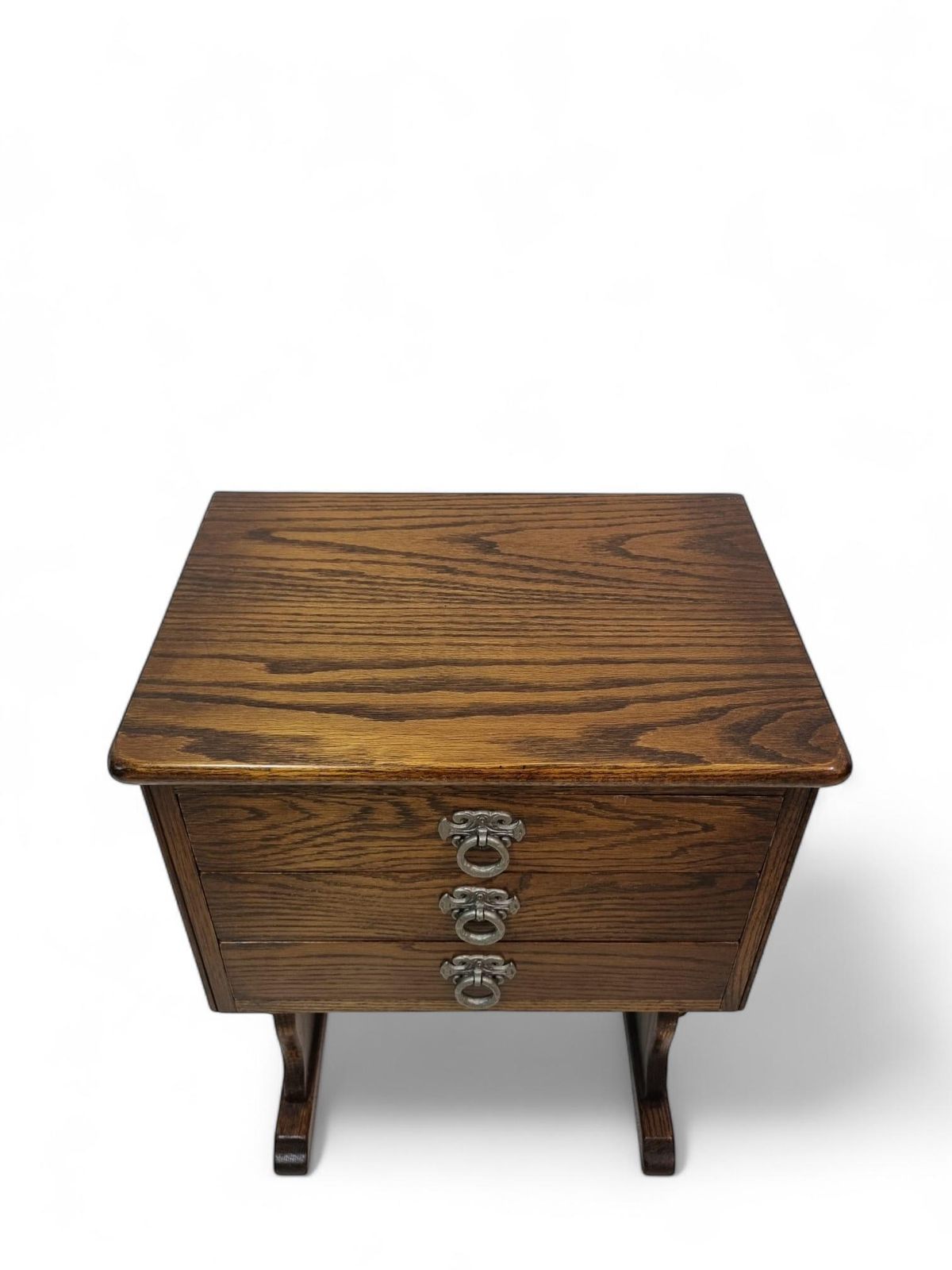Vintage Oak Bedside Cabinet / Webber Furniture / C1970 photo furniture