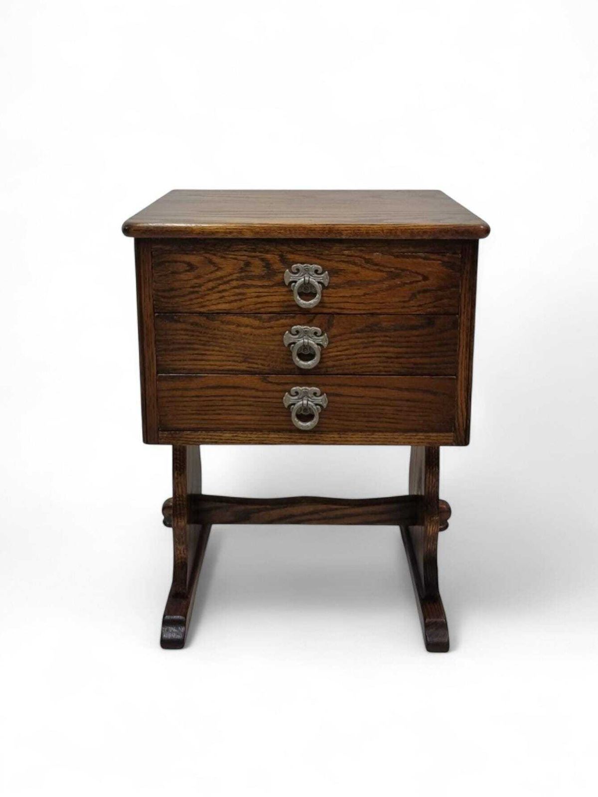 Vintage Oak Bedside Cabinet / Webber Furniture / C1970 photo for sale
