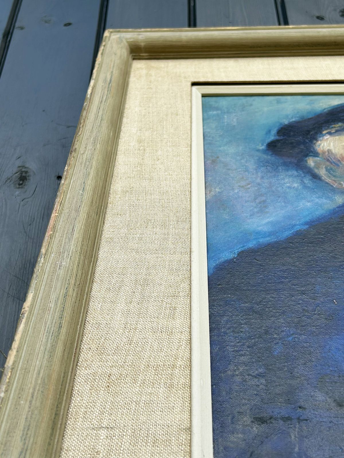 625.0 Mid Century Oil On Board Of Captain, Signed Rubin photo