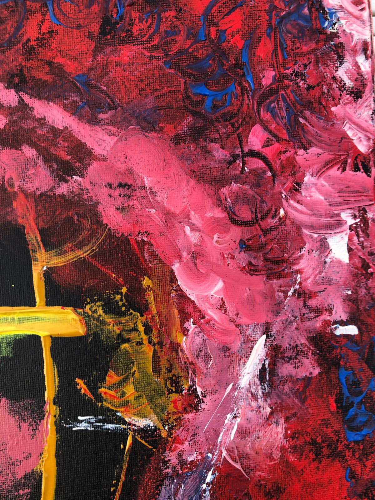 Nerea Chaos The Woman Who Smiles For No Reason Oil On Canvas photo vinterior