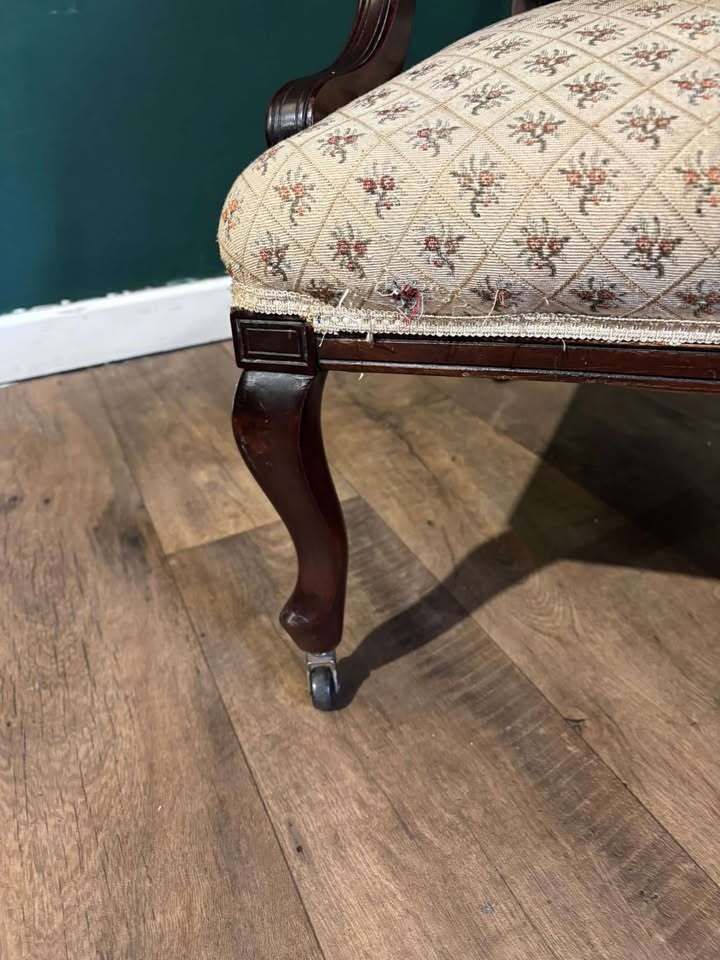 photo buy Pair Of Antique Mahogany Framed Drawing Room Chairs