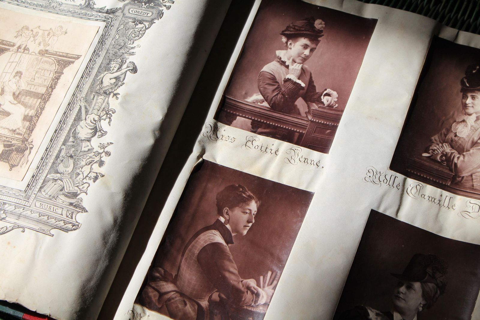 19th C Theatre Interest Photograph Album Of Actors & Actresses Circa 1880 photo Art