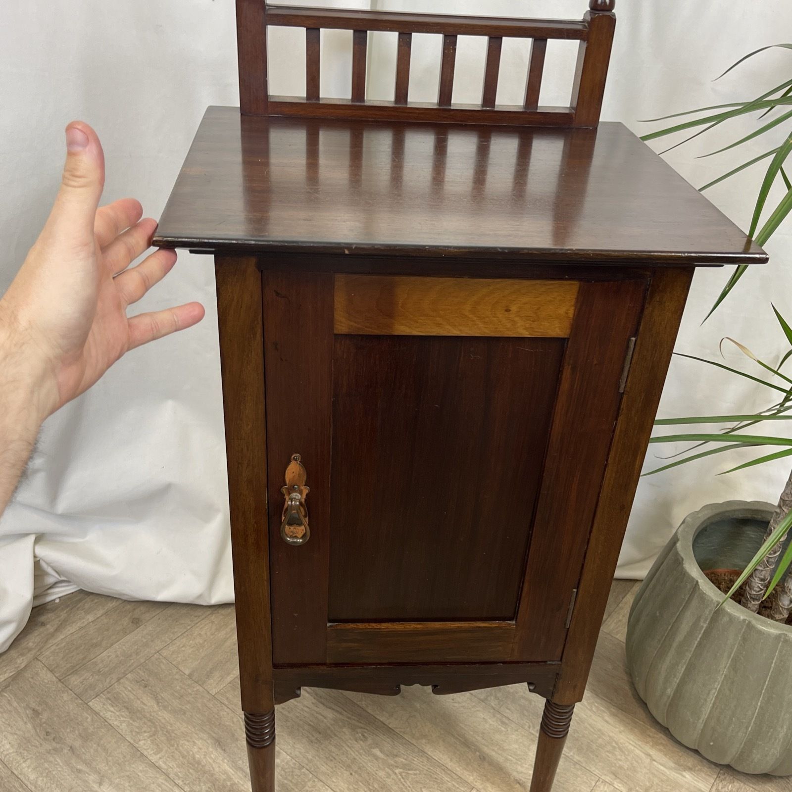 W Walker And Son Bunhill Row London Cabinet Wash Room Basin Stand Late 19th Century photo vintage