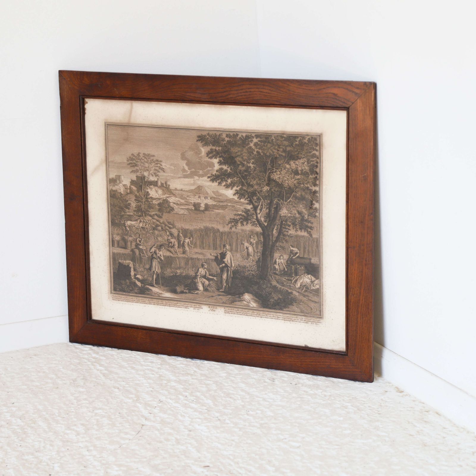photo buy Engraving Of Poussin’s The Summer (Ruth & Boaz): A Timeless 17th Century Treasure