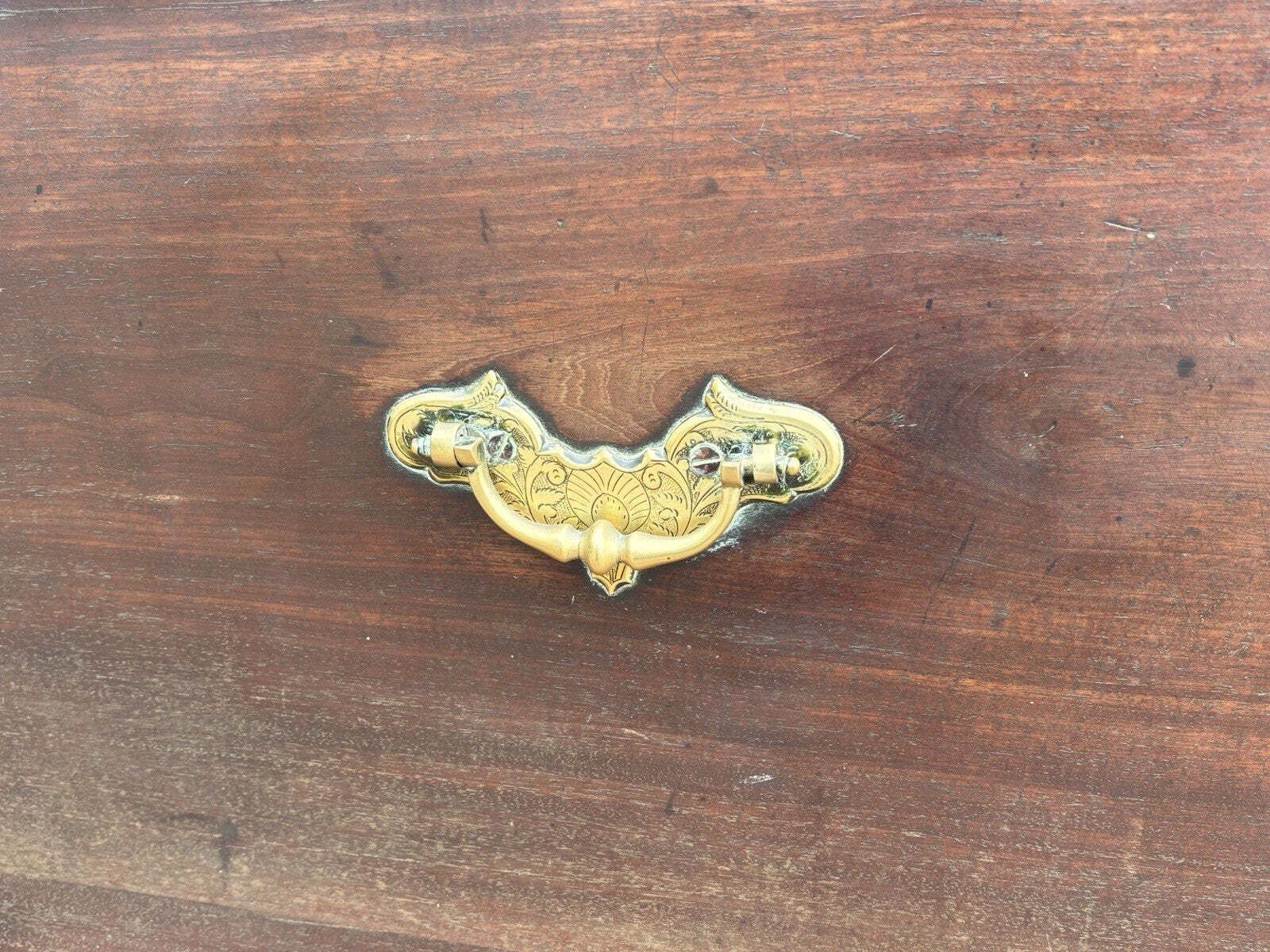 Georgian Mahogany Blanket Chest, Brass Handles, Very Good Quality. photo 659.0