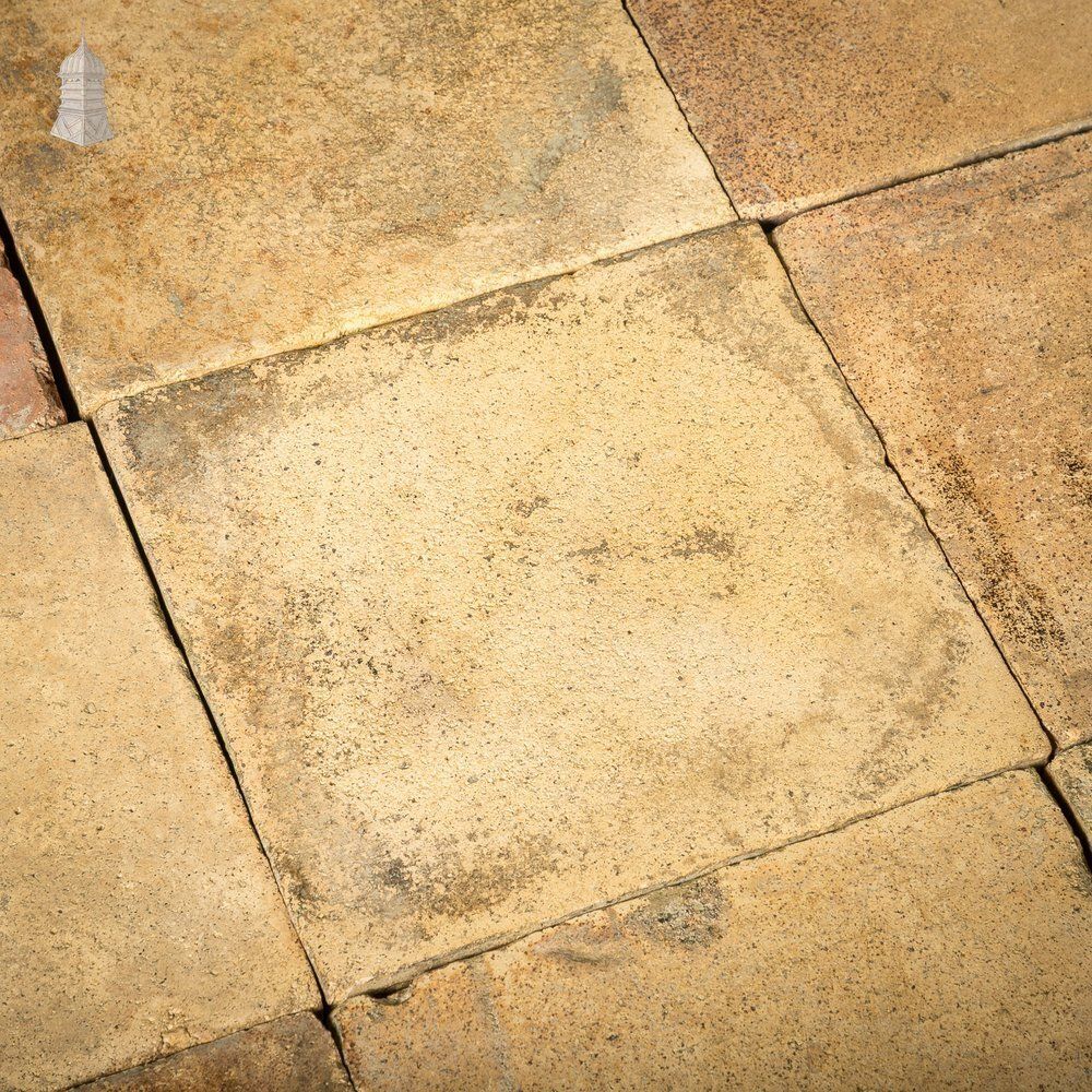 photo buy Buff Floor Tile, Reclaimed 12" X 12", Batch Of 176   16 Square Metres