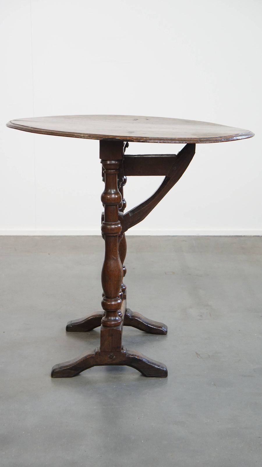 Unique Early 17th Century Antique Folding/Side Table With A Beautiful Patina photo furniture