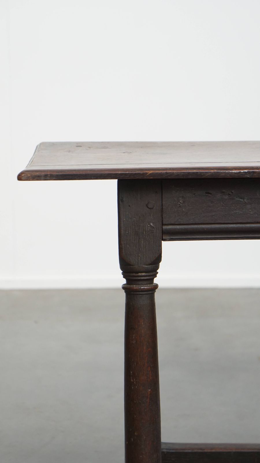 Charming, Large Antique English Side Table/Stool With A Beautiful Patina photo vintage