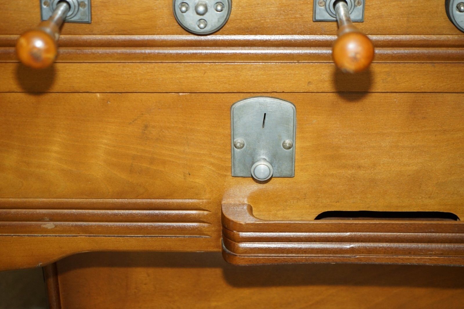 photo furniture Antique French Cir 1920's R Wolff Les Jeux Automatiques Football Foosball Table