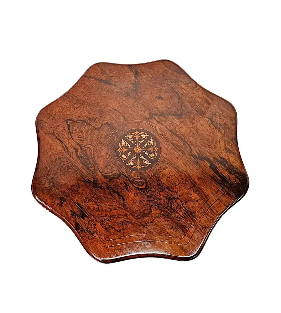 A Stunning Edwardian Inlaid Occasional Or Lamp Table photo furniture