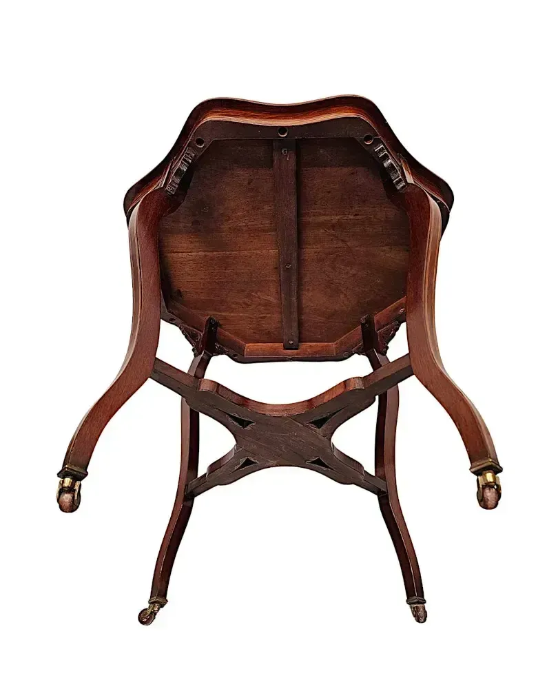 A Stunning Edwardian Inlaid Occasional Or Lamp Table photo buy