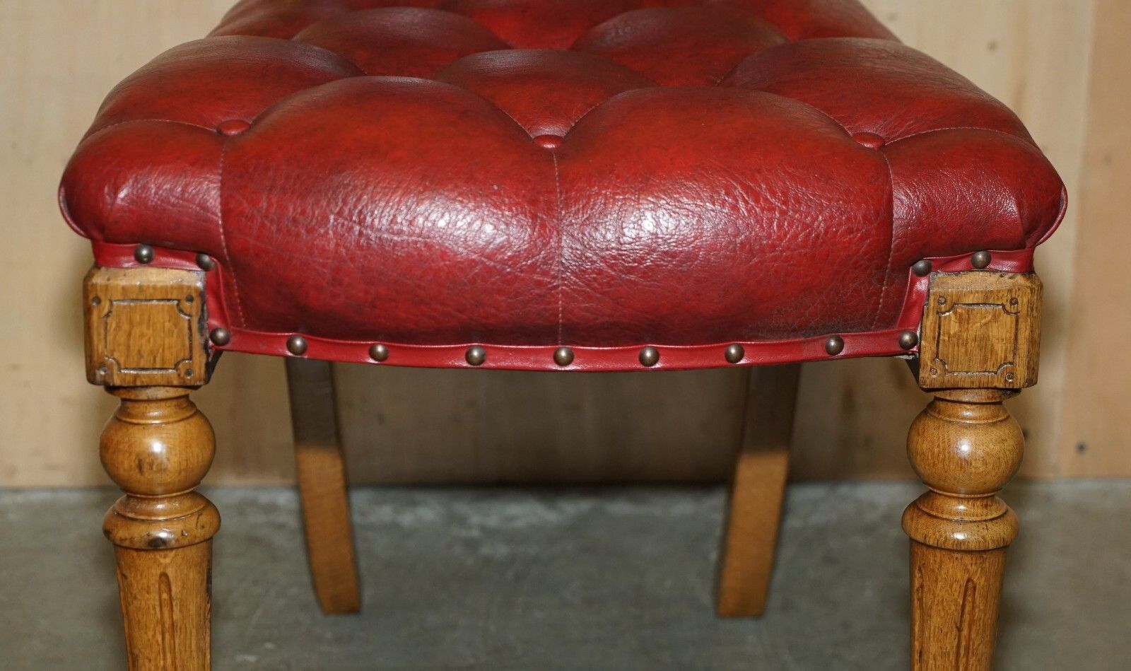 Furniture Five Antique Holland & Son's Attributed Dining Chairs With English Oak Frames 5 photo