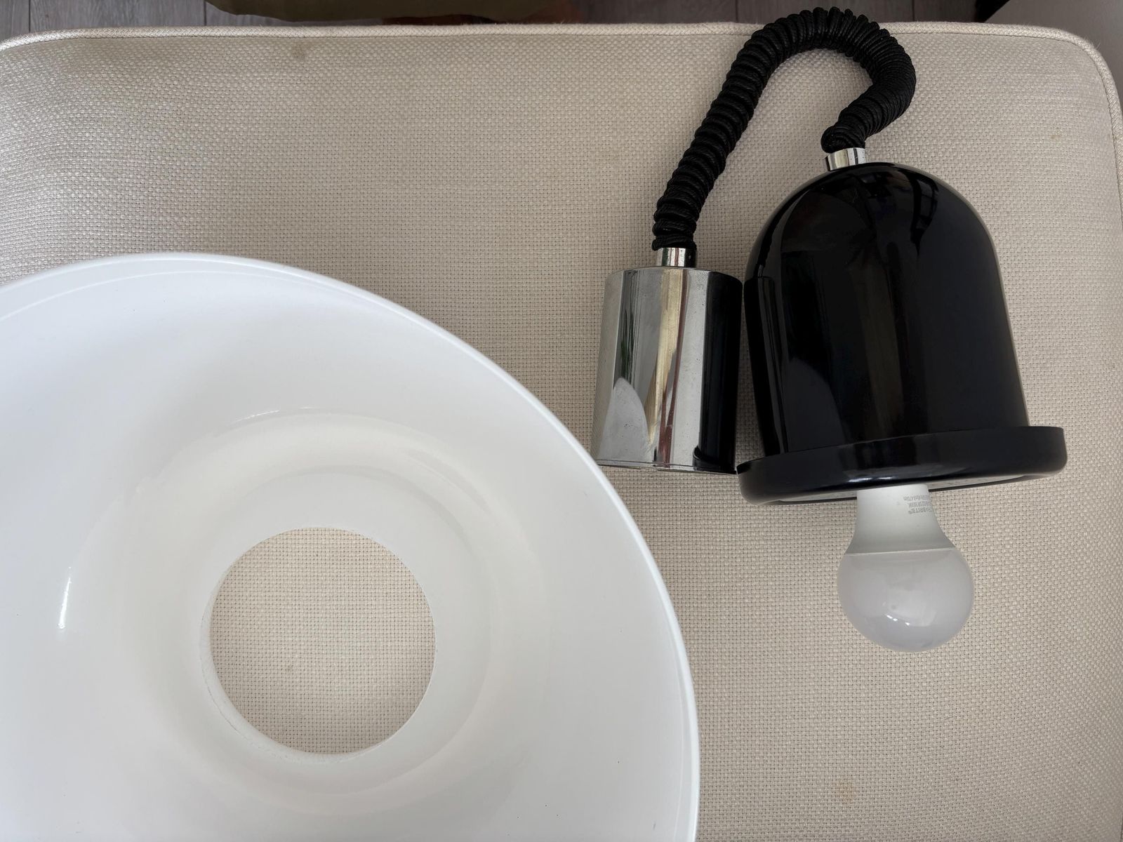 Rare Vintage Harvey Guzzini Ceiling Light By Luigi Massoni, 1970s, Rise And Fall Pendant System photo vinterior