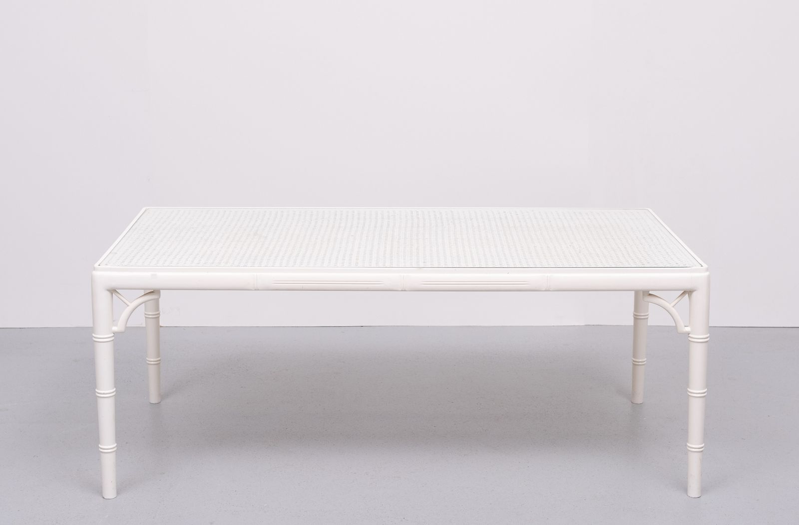 Faux Bamboo Chippendale Coffee Table 1970s France photo furniture