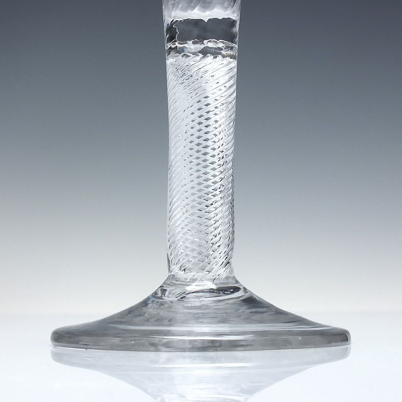 Rare Antique Georgian Air Champagne Flute Glass C1750 (8.5 Inches Tall) photo Home Decor