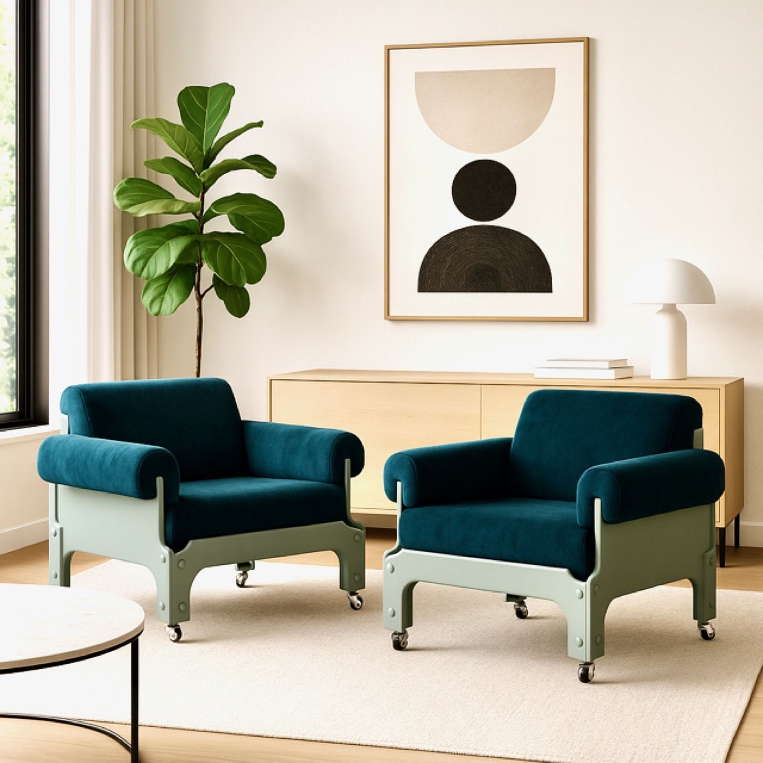 Jan Pieter Berghoef For Spectrum – Pair Of Sz 85 Lounge Chairs, 1968 photo for sale