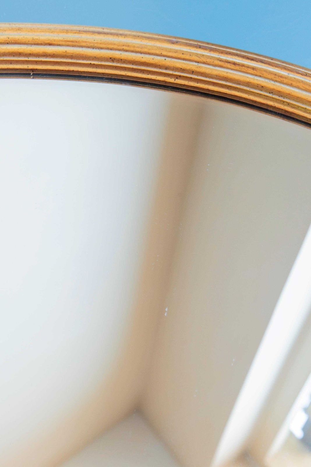 Oval Golden Mirror, Large Belgian Mirror With Beveled Glass, Deknudt, Hollywood Regency, Mid Century Wall Mirror, Made In Belgium photo buy