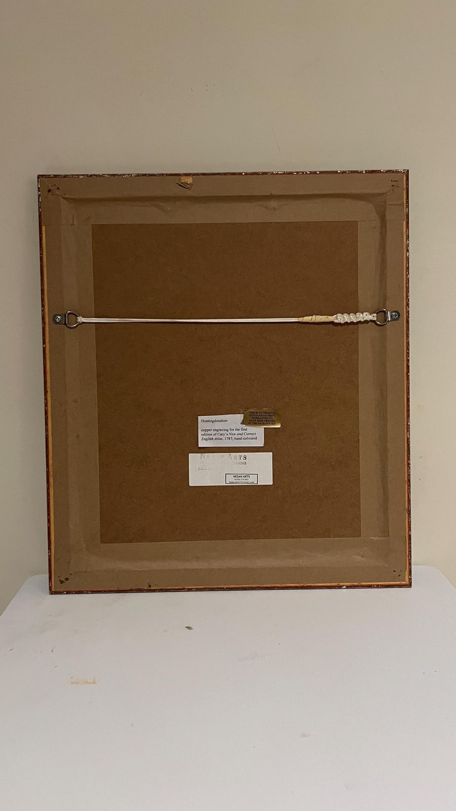 photo furniture Framed 18th Century Map Of Huntingdonshire By John Cary, C.1787 – Antique English County Map