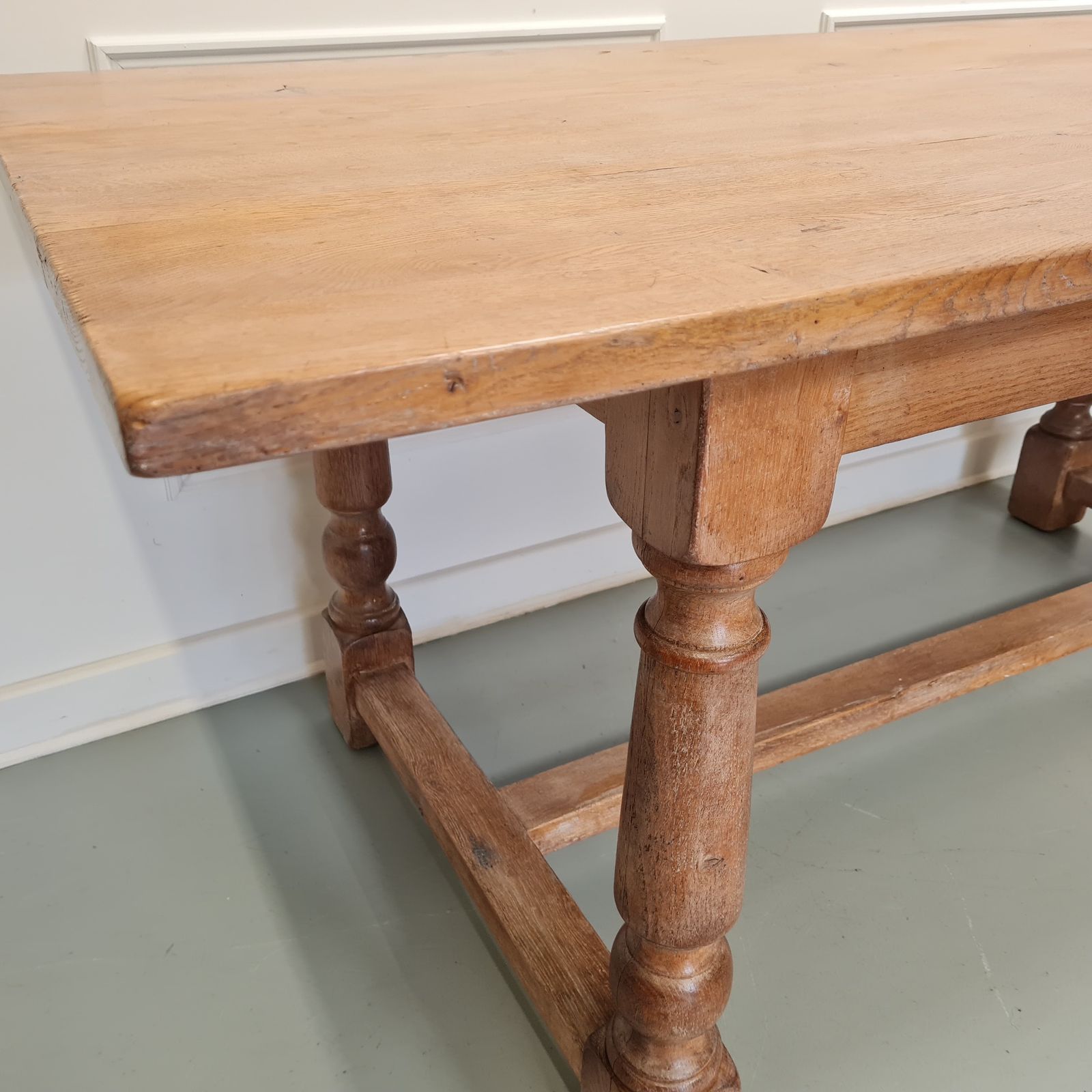 Pale Oak Antique Refectory Table C1880 Free Delivery Eng/Wales photo Furniture