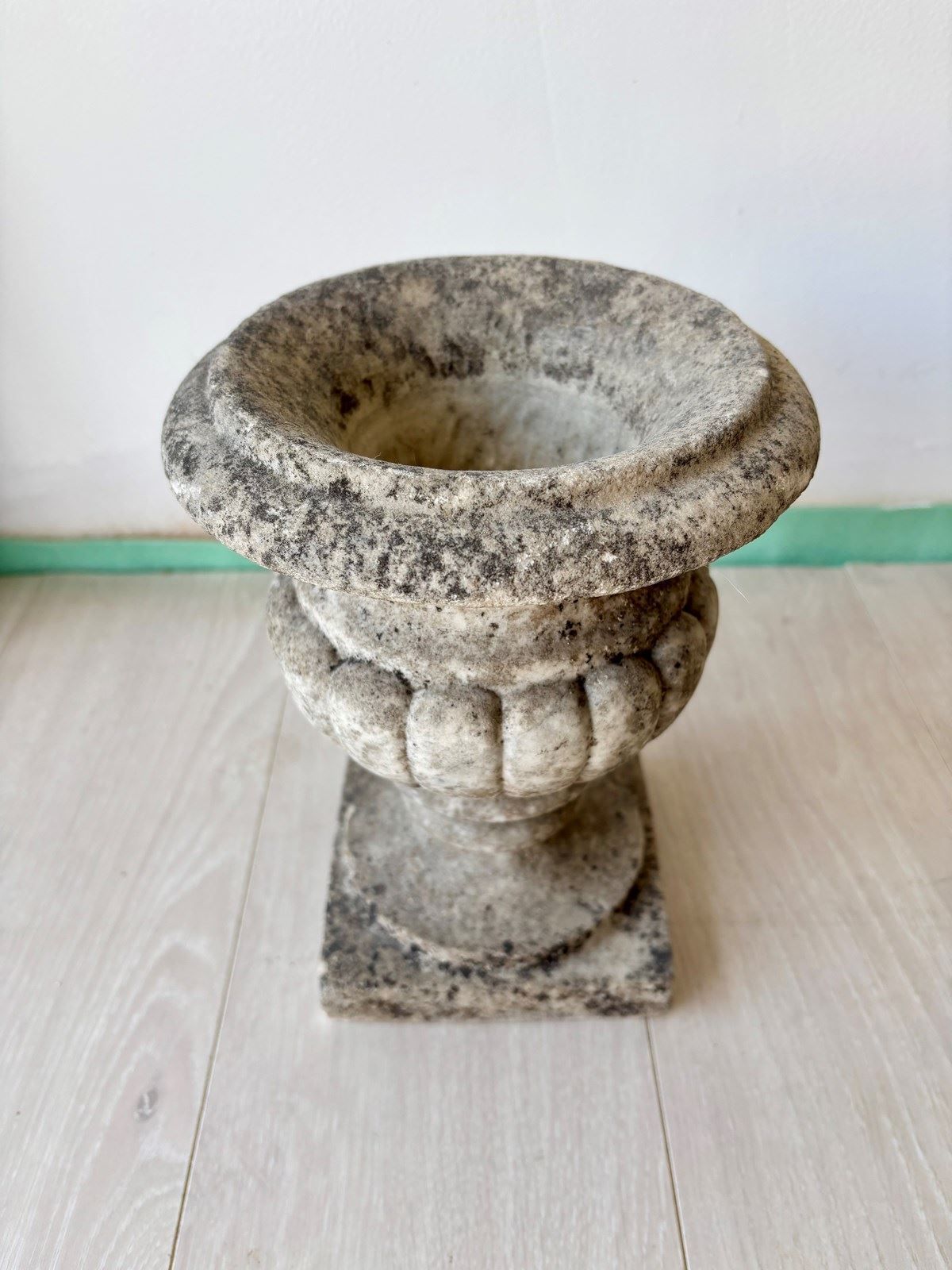 Weathered Antique French Marble Vase Urn photo Home Decor