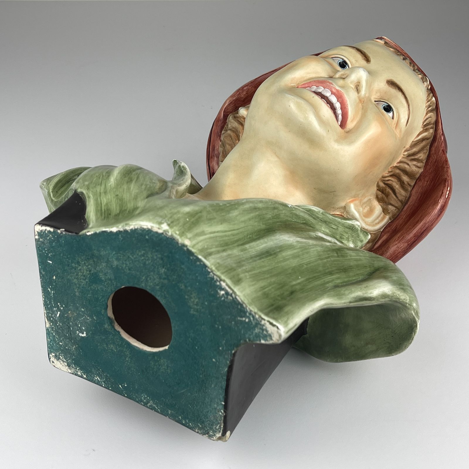 Vintage Terracotta Bust Boy, Coimbra, Portugal 1960s photo vinterior