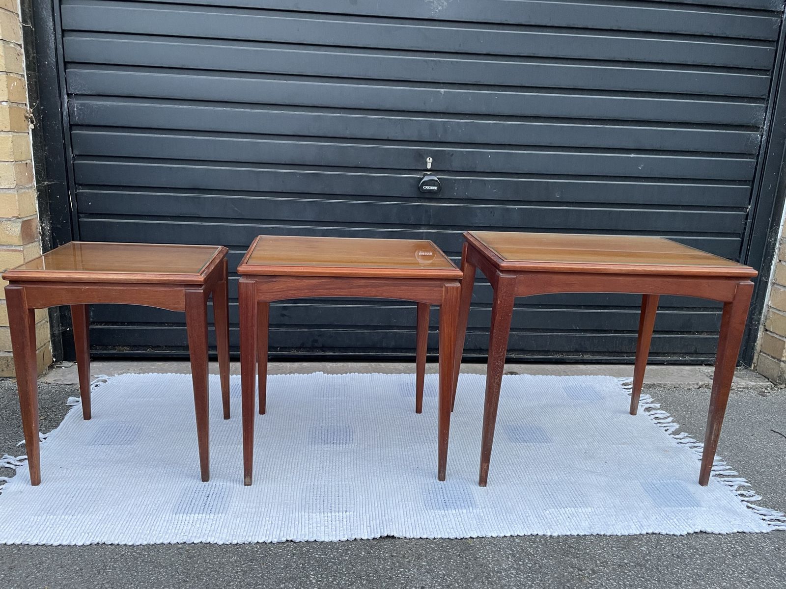 A Lovey Nest Of 3 Mid Century Table photo buy