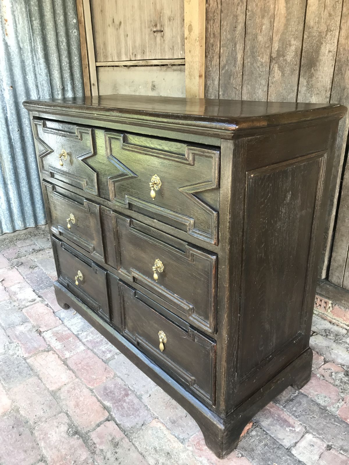 17th Century Oak Continental Chest Of Drawers. photo Furniture