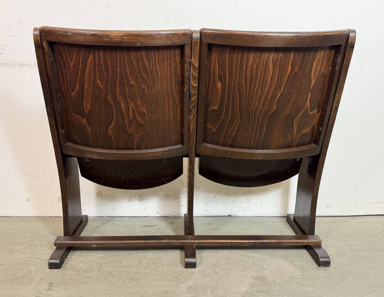 Vintage Two Seat Cinema Bench From Ton, 1960s, 2x photo for sale