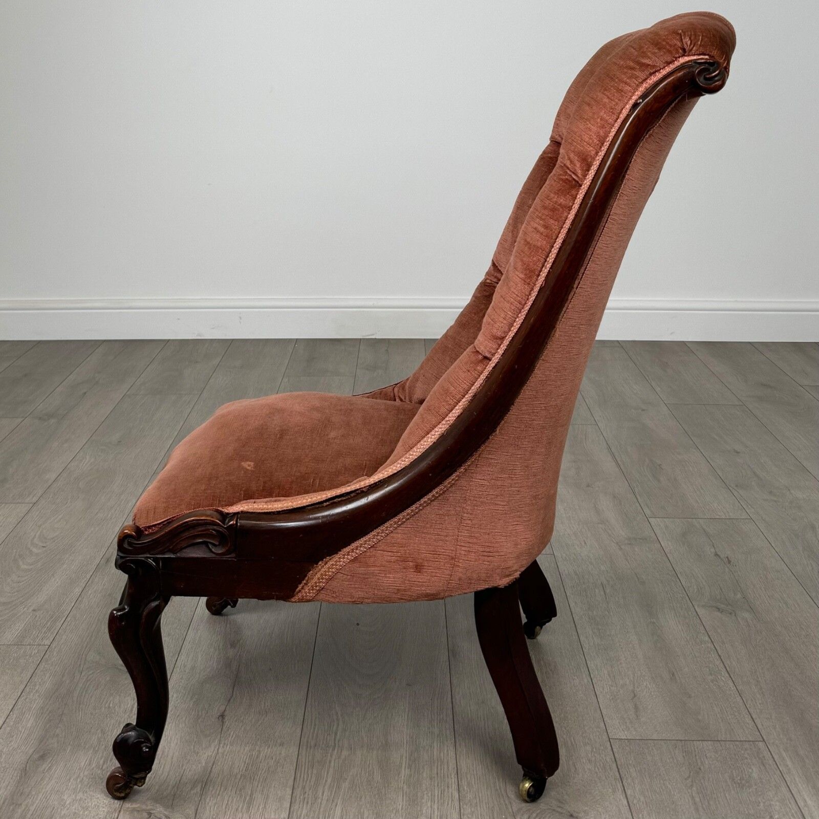 Antique 19th Century Nursing Chair In Mahogany photo furniture