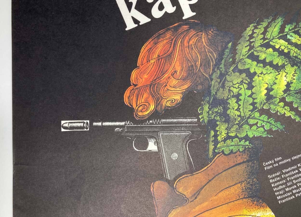 Original Film Poster, Shadow Of The Ferns, Petr Poš, 1985, Genuine Czech Vintage Print photo buy