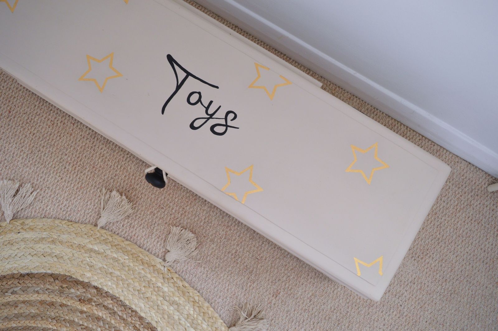 The Reach For The Stars Wooden Toy Box photo Home Decor
