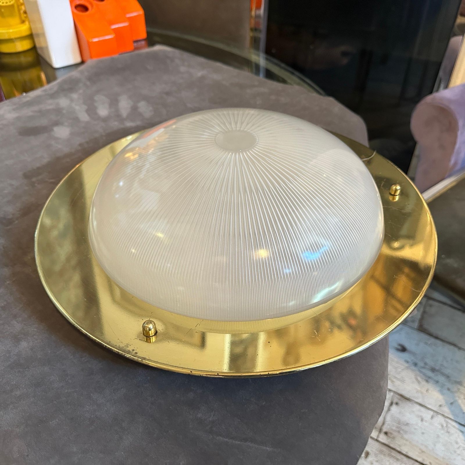 photo for sale 1960s Luigi Caccia Dominioni Style Mid Century Modern Italian Ceiling Lights