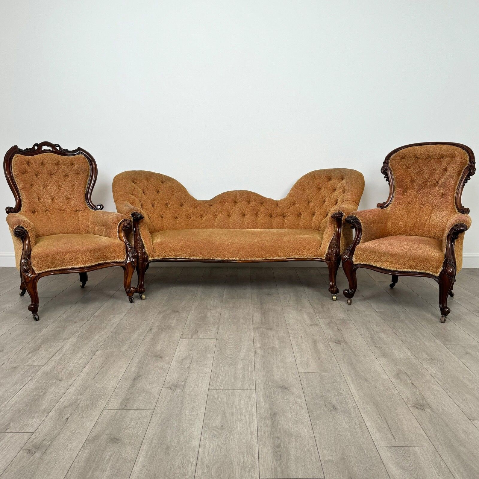 Antique 19th Century Mahogany 3 Piece Suite Of Finest Quality