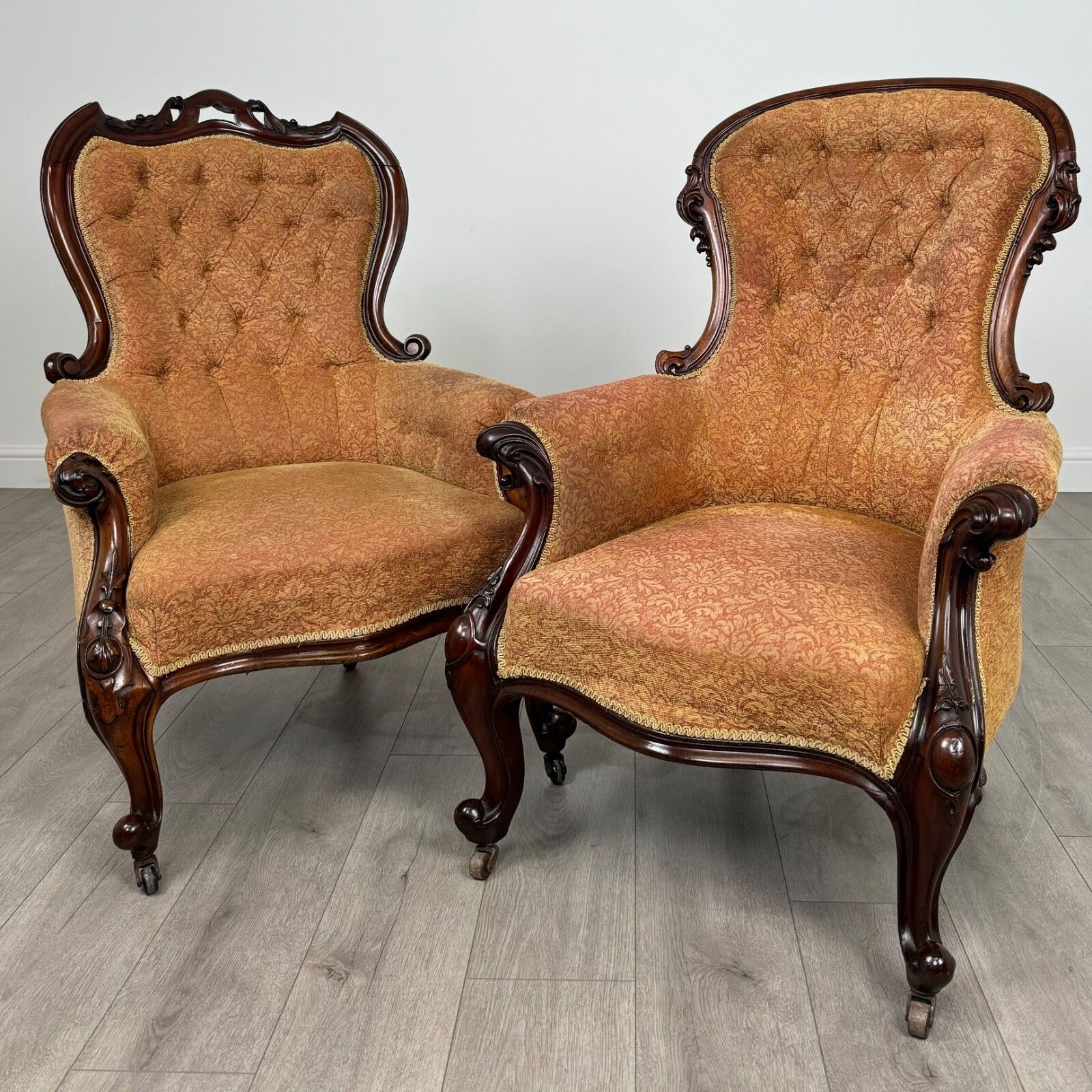 Furniture Antique 19th Century Mahogany 3 Piece Suite Of Finest Quality photo