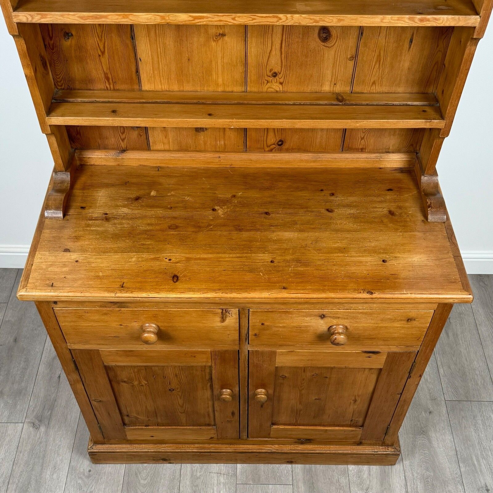 Furniture Vintage 20th Century Good Quality Pine Dresser photo