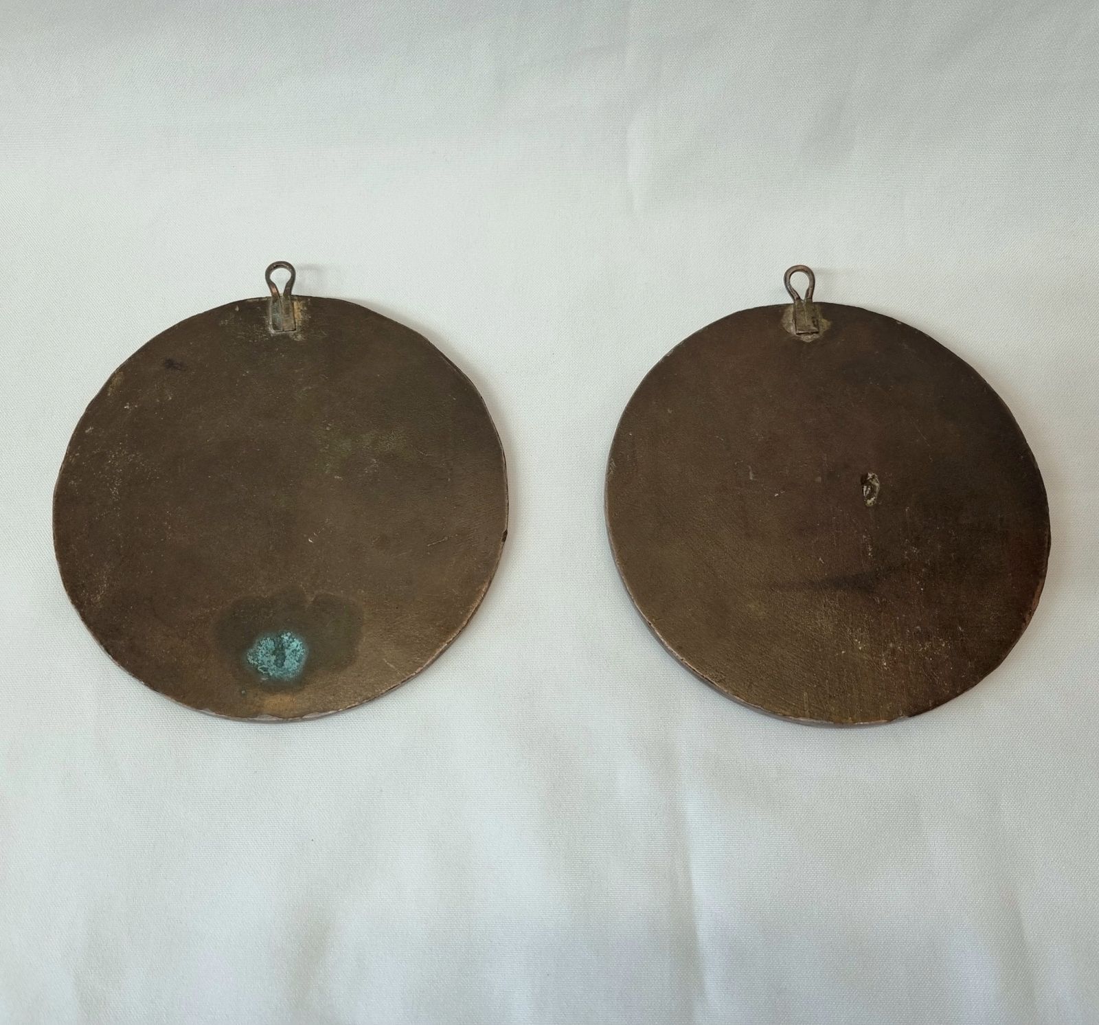 A Fine Early 19th Century Pair Of Beautifully Cast Bronze Wall Hanging Plaques Of Napoleon Bonaparte And Marie Louise, Empress Of France. photo Home Decor