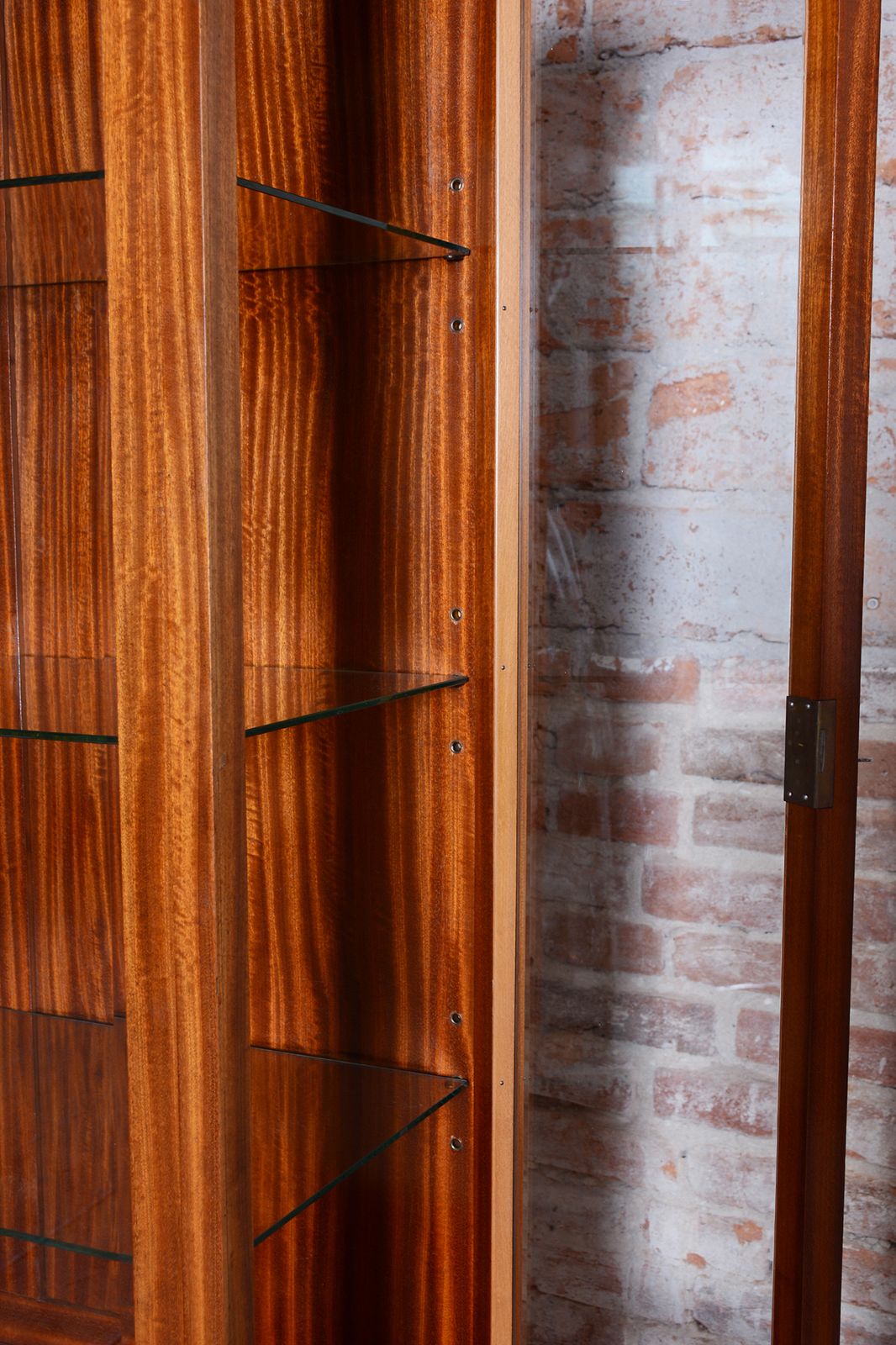 photo buy Restored Art Deco Display Cabinet, Mahogany And Glass, Polished, Czech, 1930s